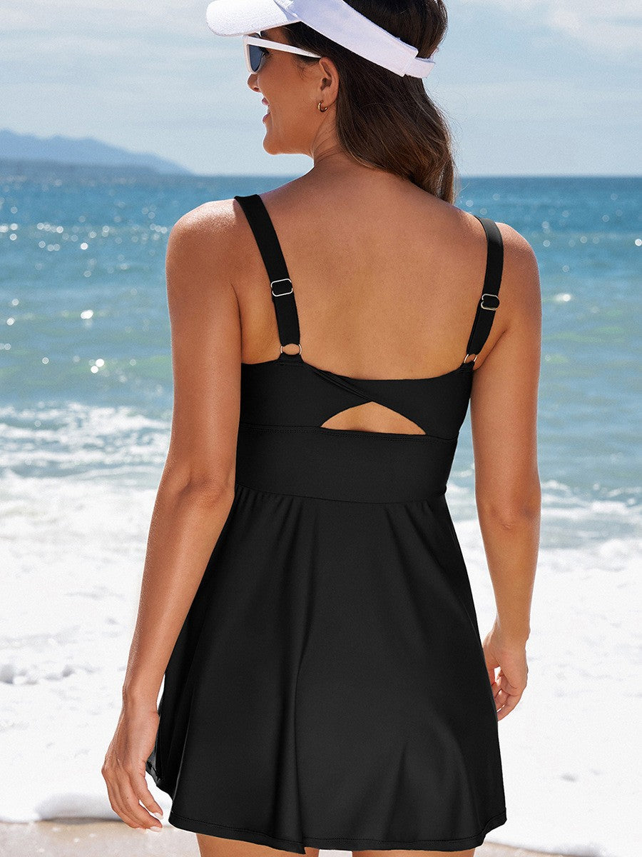 Women's Color Block One Piece Swimsuit
