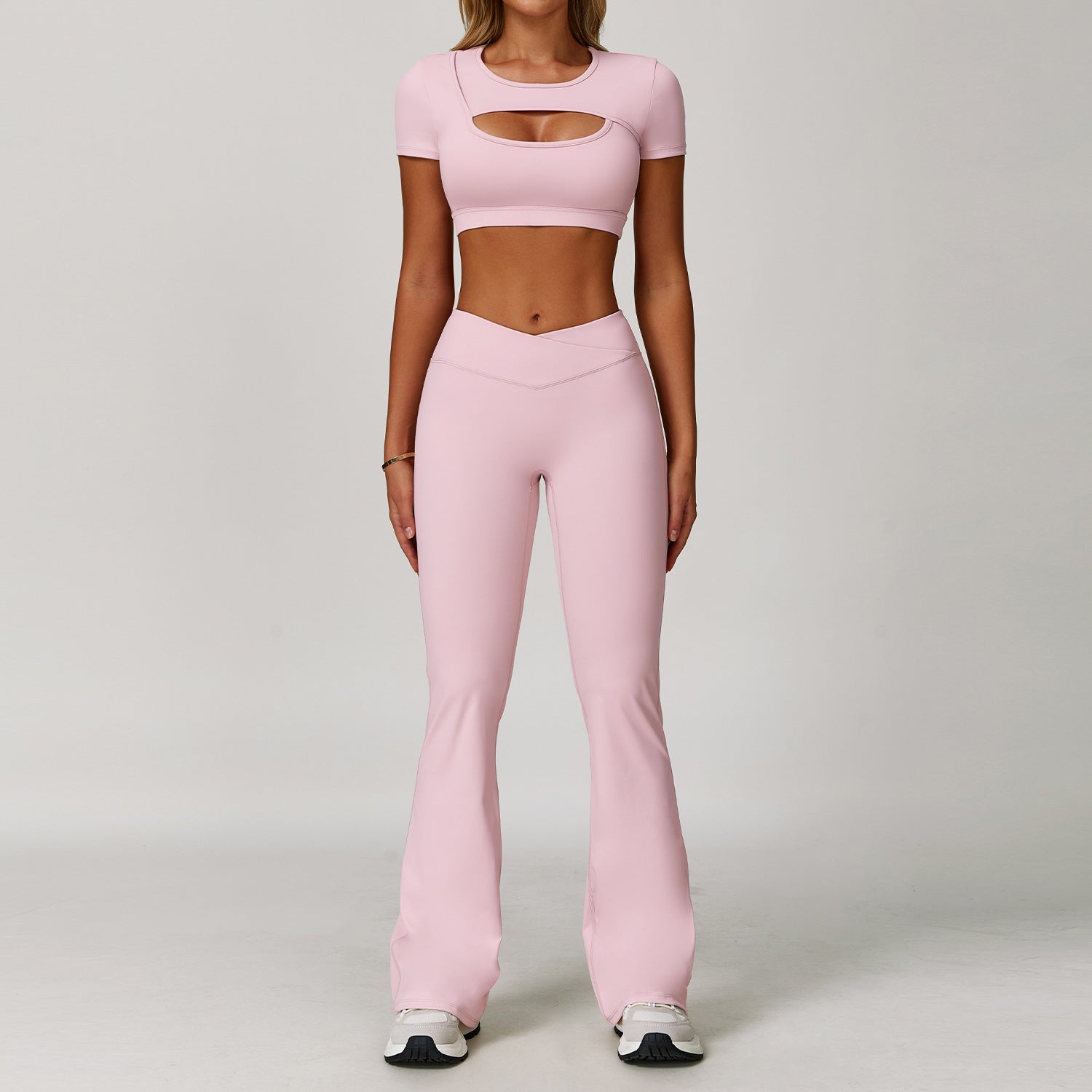Women's Contrast Yoga Fitness Set