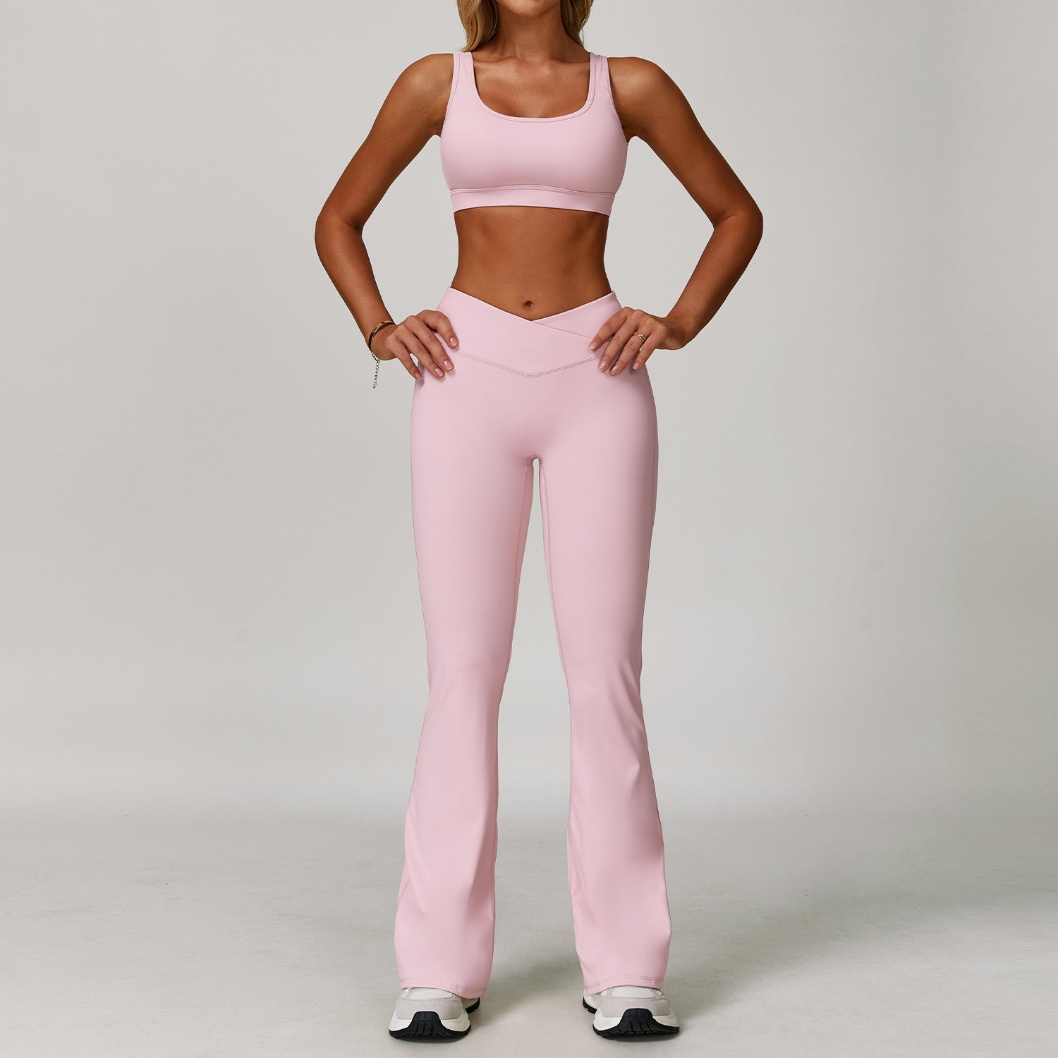 Women's Contrast Yoga Fitness Set