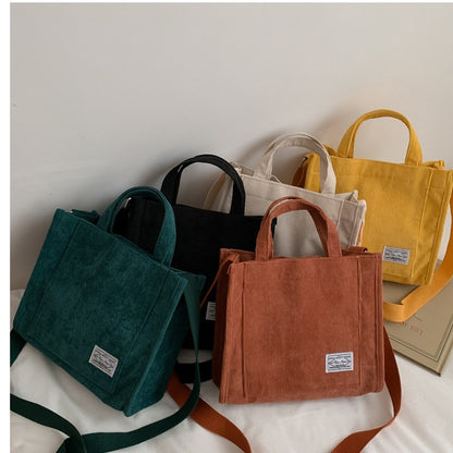 Women's corduroy bag