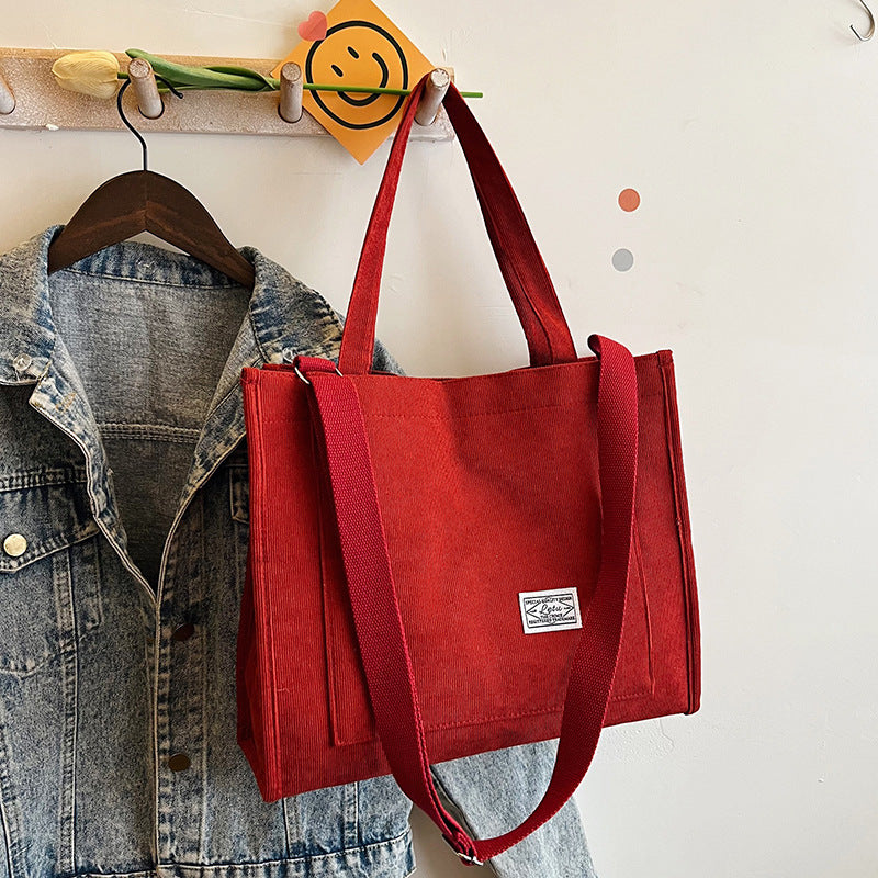 Women's corduroy bag