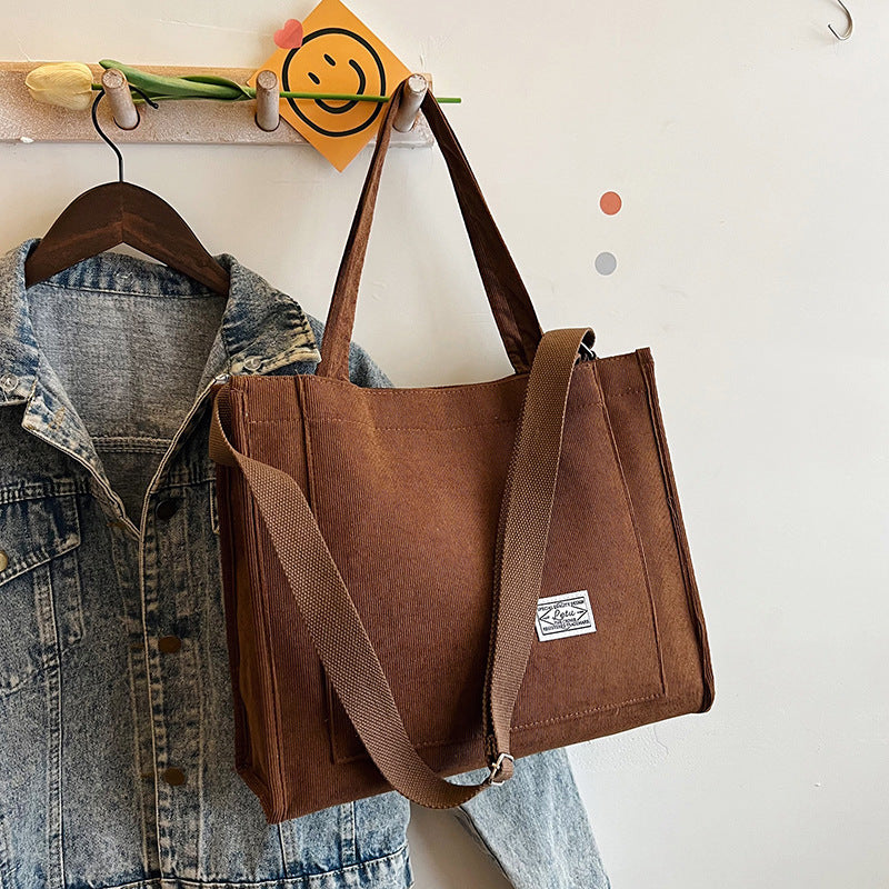 Women's corduroy bag