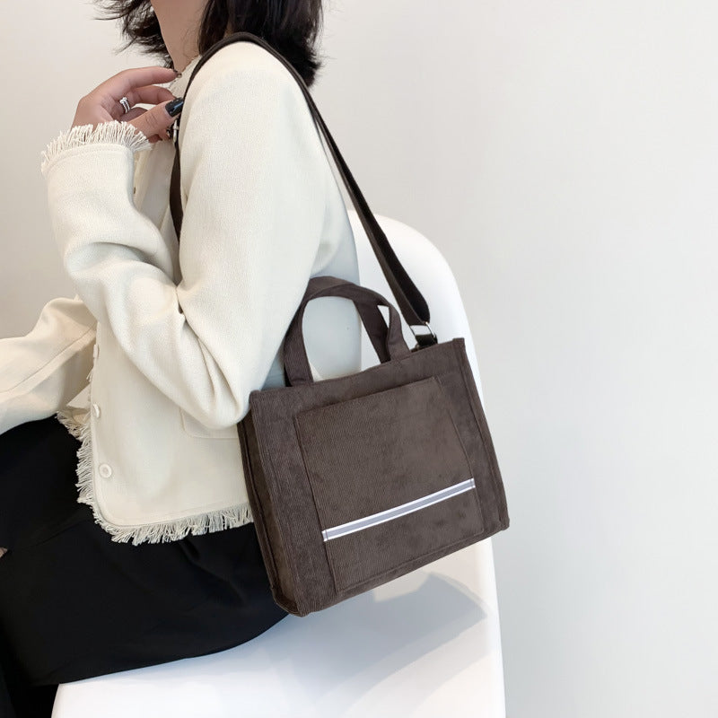 Women's corduroy bag