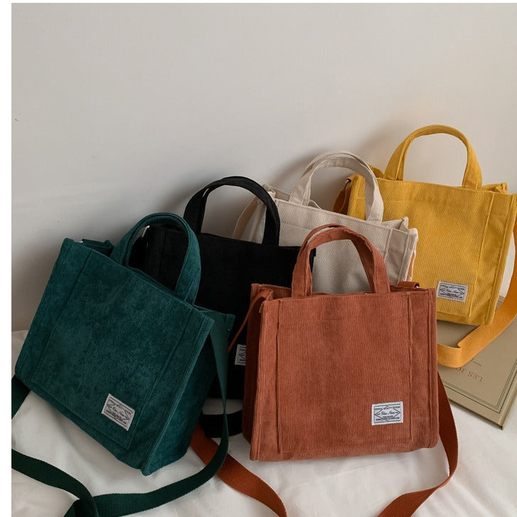 Women's corduroy bag