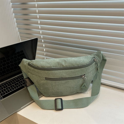 Women's Corduroy Crossbody Bag Fashion Shoulder Bag for Daily Use