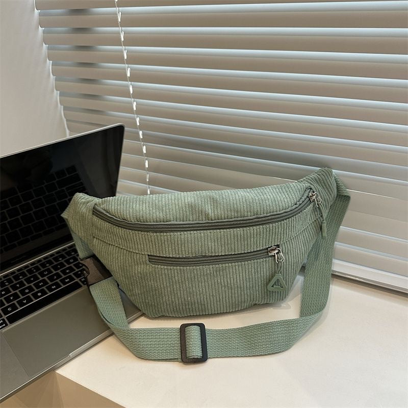 Women's Corduroy Crossbody Bag Fashion Shoulder Bag for Daily Use