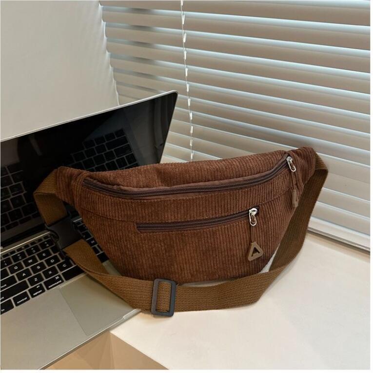Women's Corduroy Crossbody Bag Fashion Shoulder Bag for Daily Use