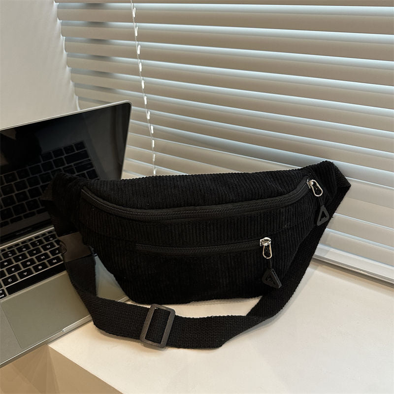 Women's Corduroy Crossbody Bag Fashion Shoulder Bag for Daily Use