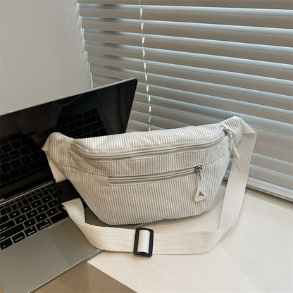 Women's Corduroy Crossbody Bag Fashion Shoulder Bag for Daily Use