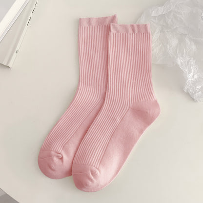 Women's Cotton Blend Anti-Pilling Stackable Mid-Cuff Socks