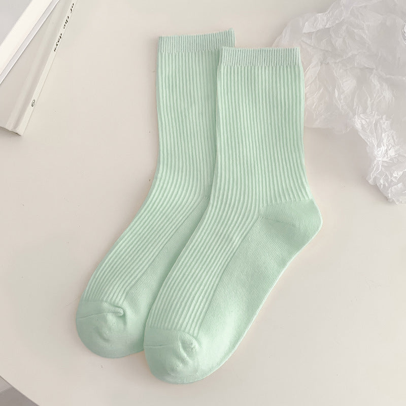 Women's Cotton Blend Anti-Pilling Stackable Mid-Cuff Socks