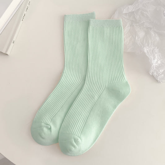 Women's Cotton Blend Anti-Pilling Stackable Mid-Cuff Socks