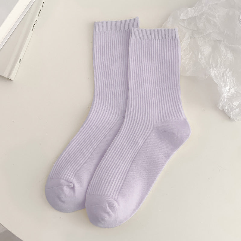 Women's Cotton Blend Anti-Pilling Stackable Mid-Cuff Socks