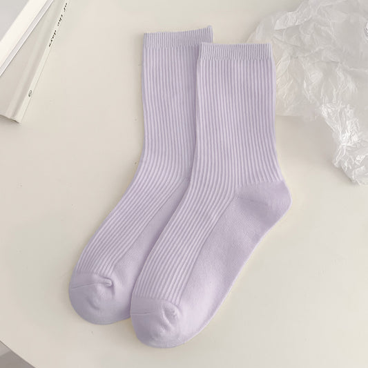 Women's Cotton Blend Anti-Pilling Stackable Mid-Cuff Socks