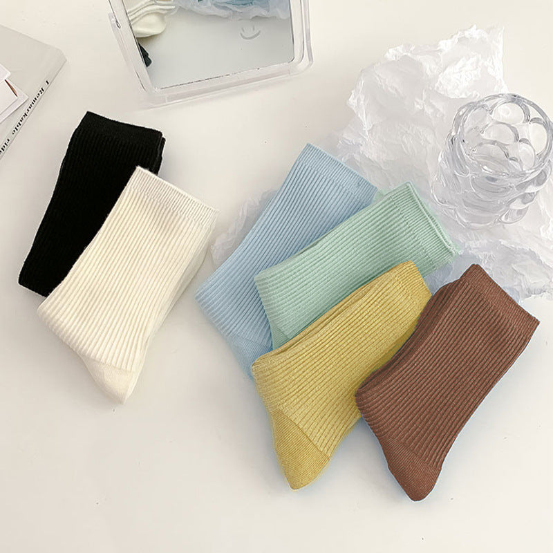 Women's Cotton Blend Anti-Pilling Stackable Mid-Cuff Socks