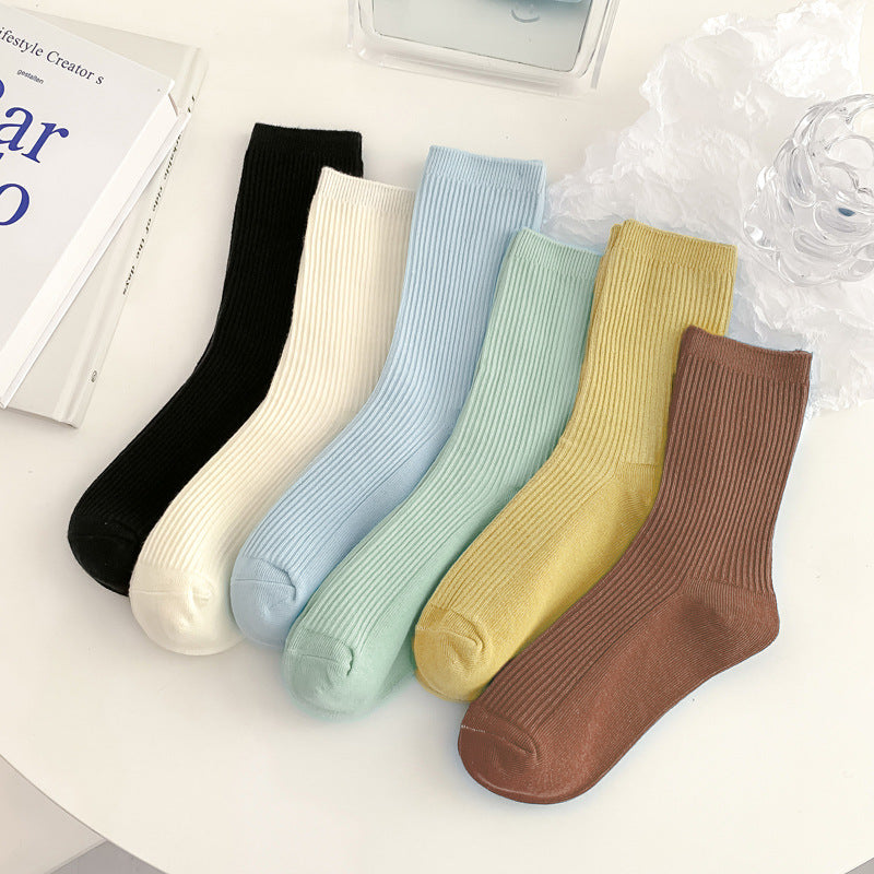 Women's Cotton Blend Anti-Pilling Stackable Mid-Cuff Socks