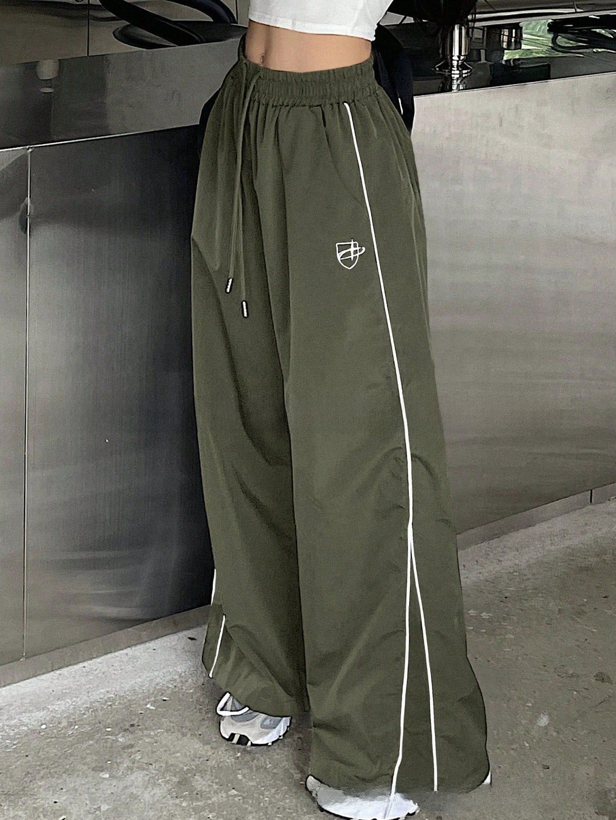 Women's Cotton Blend Straight Leg Pants