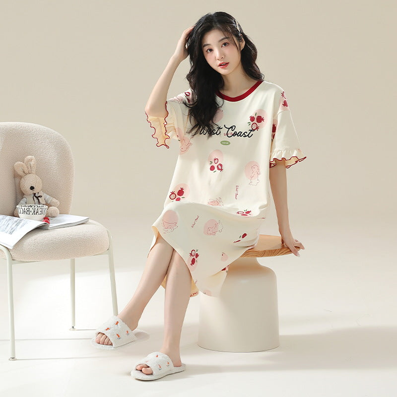 Women's Cotton Cartoon Nightgown