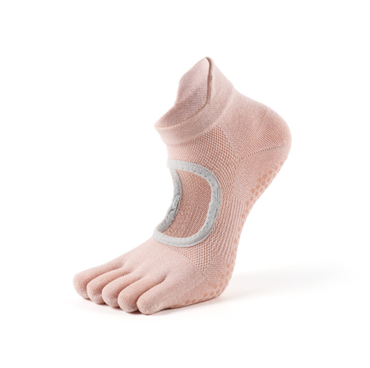 Women's Cotton Five-Toe Non-Slip Yoga Socks