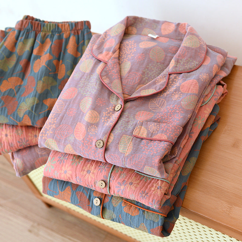 Women's Cotton Jacquard Pajama Set