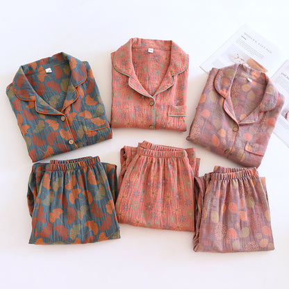 Women's Cotton Jacquard Pajama Set