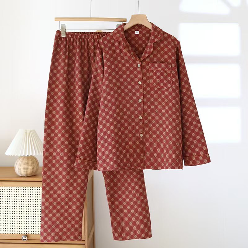 Women's Cotton Jacquard Pajama Set