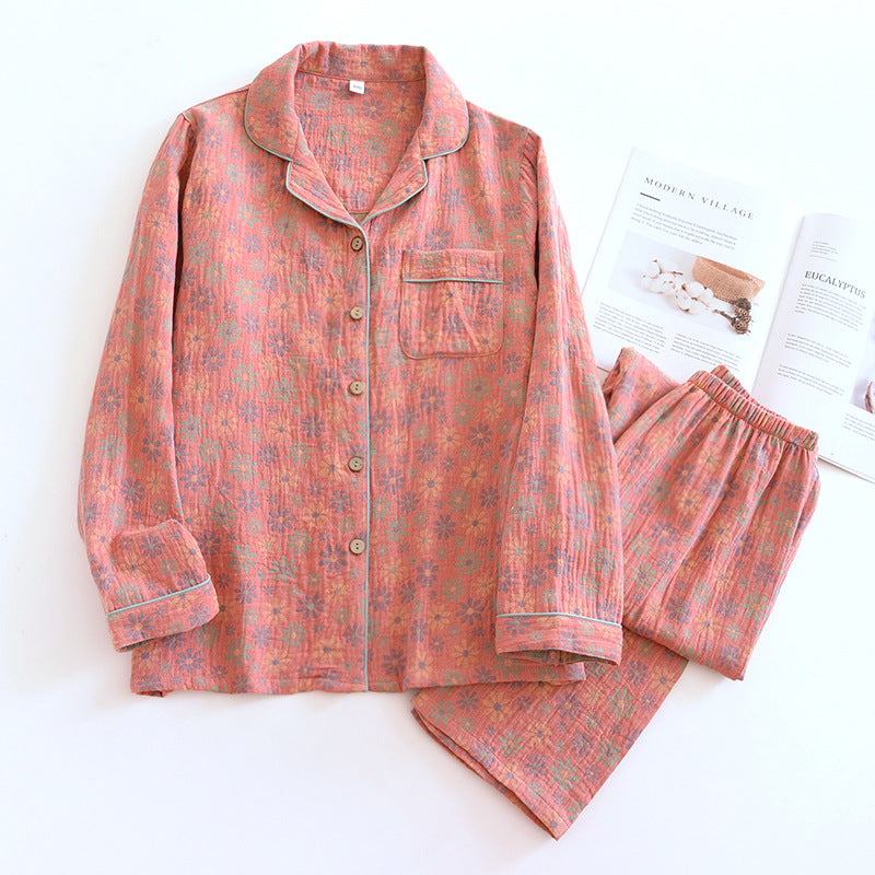 Women's Cotton Jacquard Pajama Set
