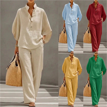 Women's Cotton Linen Casual Shirt