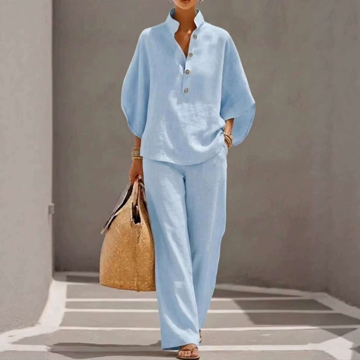 Women's Cotton Linen Casual Shirt