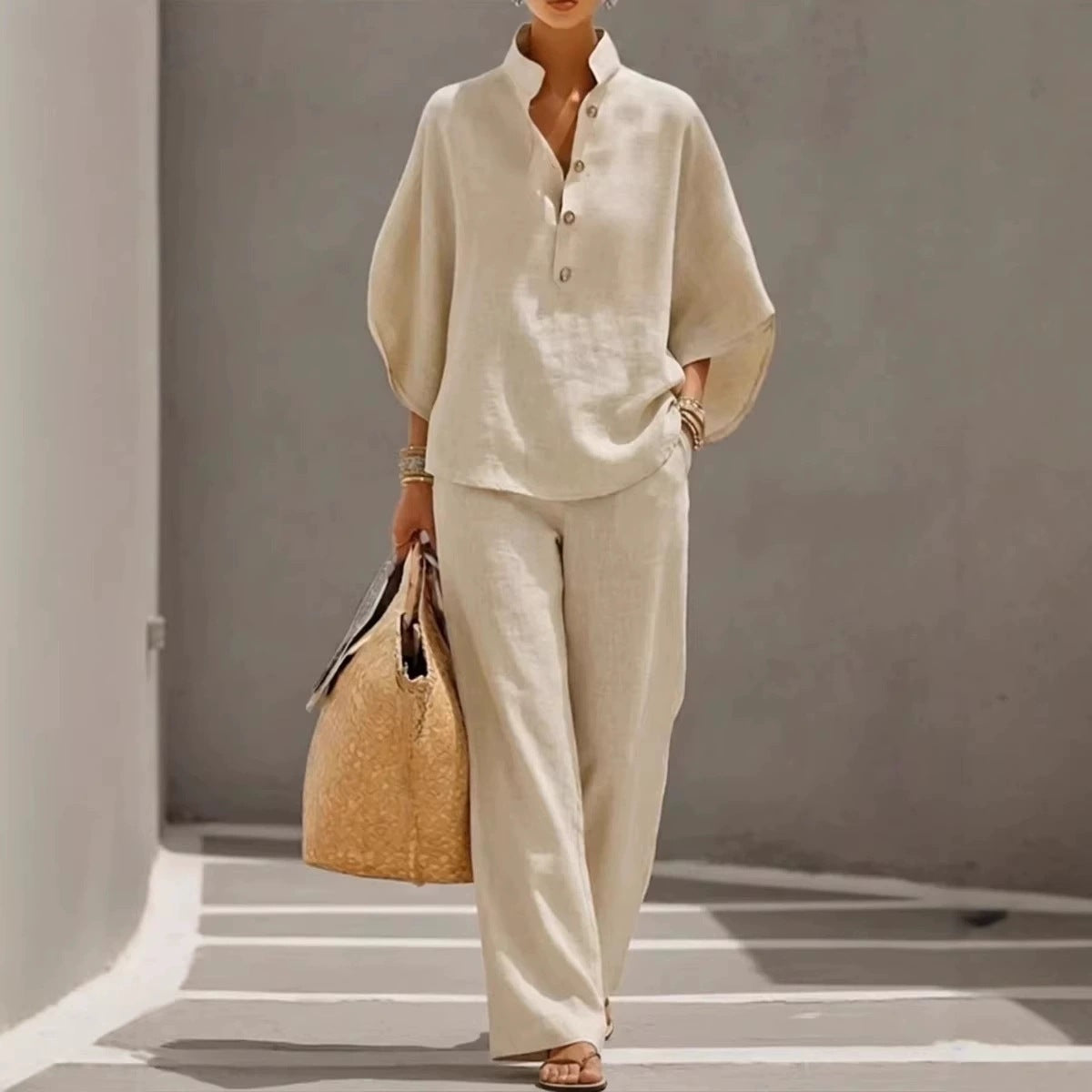 Women's Cotton Linen Casual Shirt