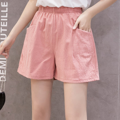 Women's Cotton Linen Casual Shorts