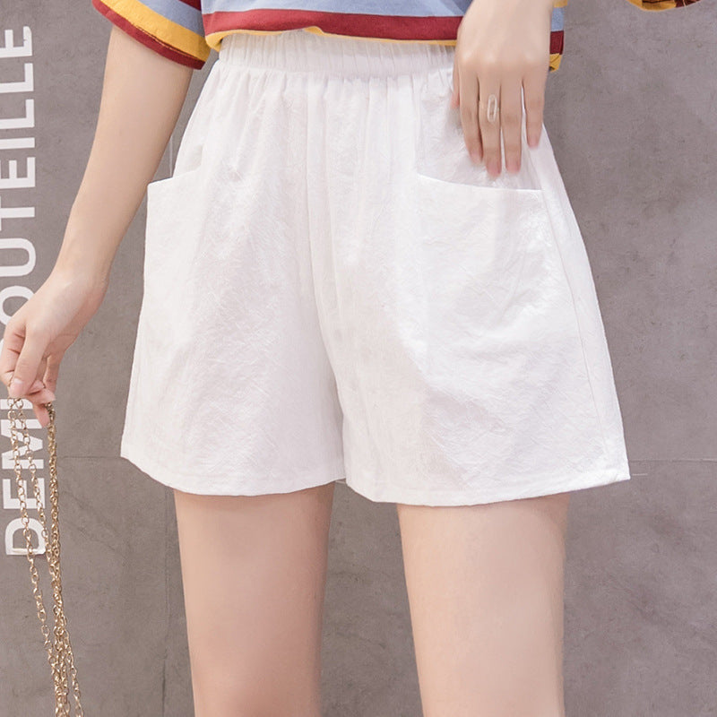 Women's Cotton Linen Casual Shorts