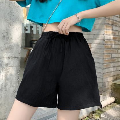 Women's Cotton Linen Casual Shorts