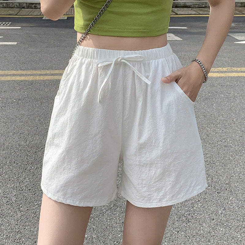 Women's Cotton Linen Casual Shorts