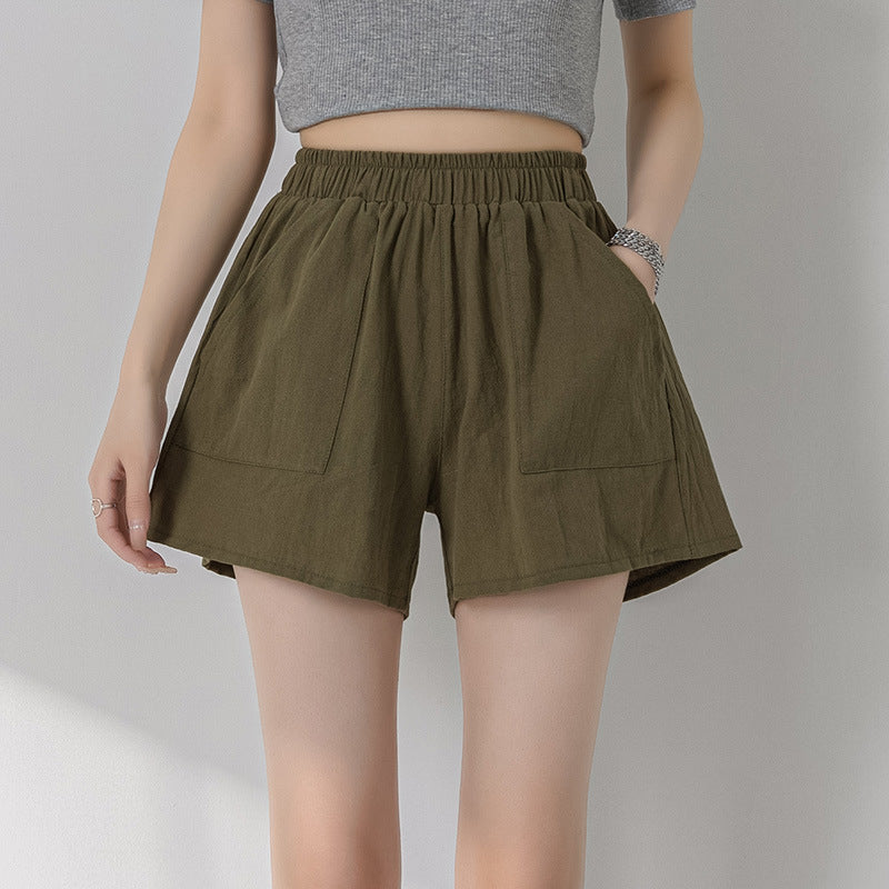 Women's Cotton Linen Casual Shorts