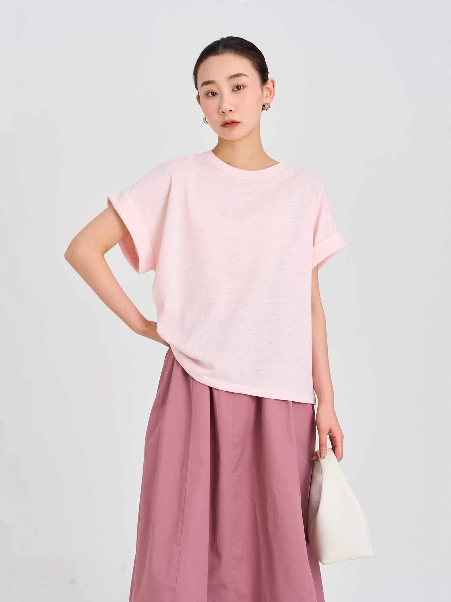 Women's Cotton Linen Short Sleeve T-Shirt