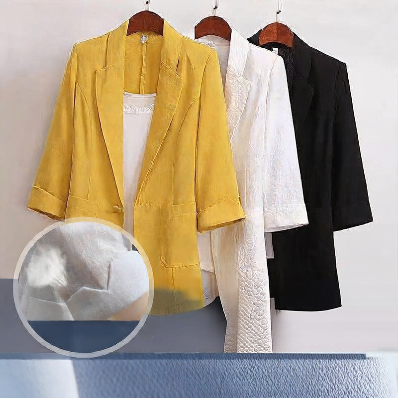 Women's Cotton Linen Slim Fit Blazer