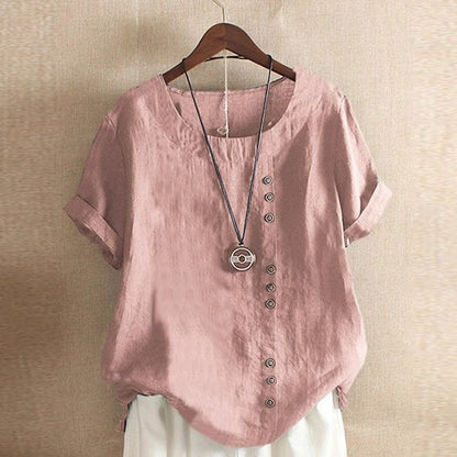 Women's Cotton Loose Fit Short Sleeve T-shirt