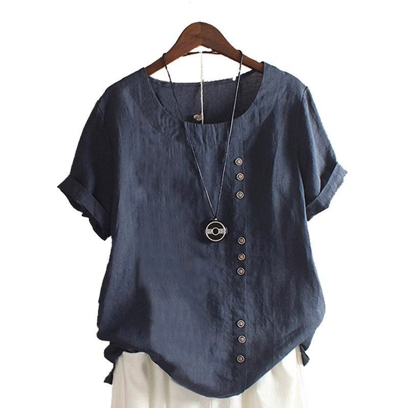 Women's Cotton Loose Fit Short Sleeve T-shirt