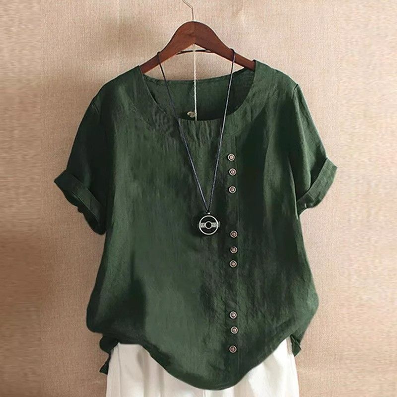 Women's Cotton Loose Fit Short Sleeve T-shirt