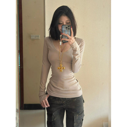 Women's Cotton Modal Contrast Trim Slim Fit Top
