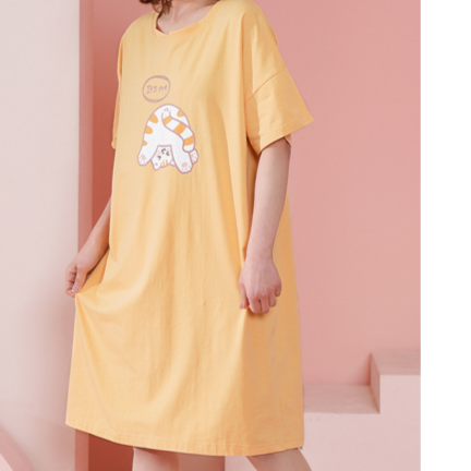 Women's Cotton Nightgown Midi Dress