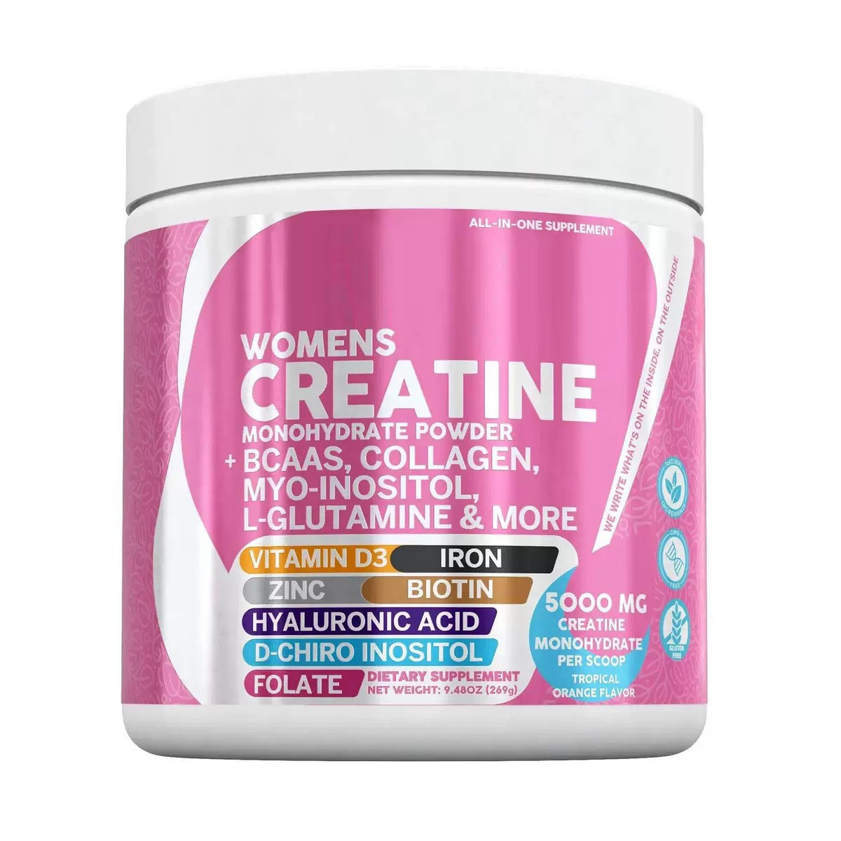 Women's Creatine Powder with Collagen and Biotin