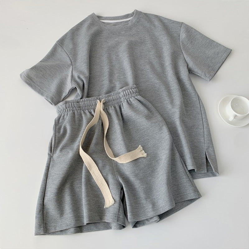 Women's Crewneck T-Shirt and Pocket Shorts Set