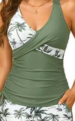 Women's Crisscross Tankini Swimsuit Top