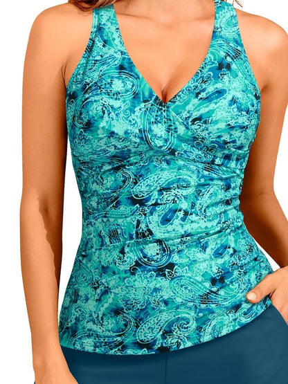 Women's Crisscross Tankini Swimsuit Top