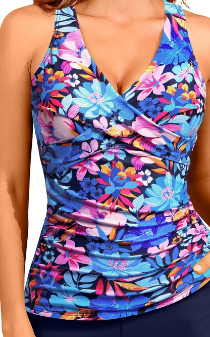 Women's Crisscross Tankini Swimsuit Top