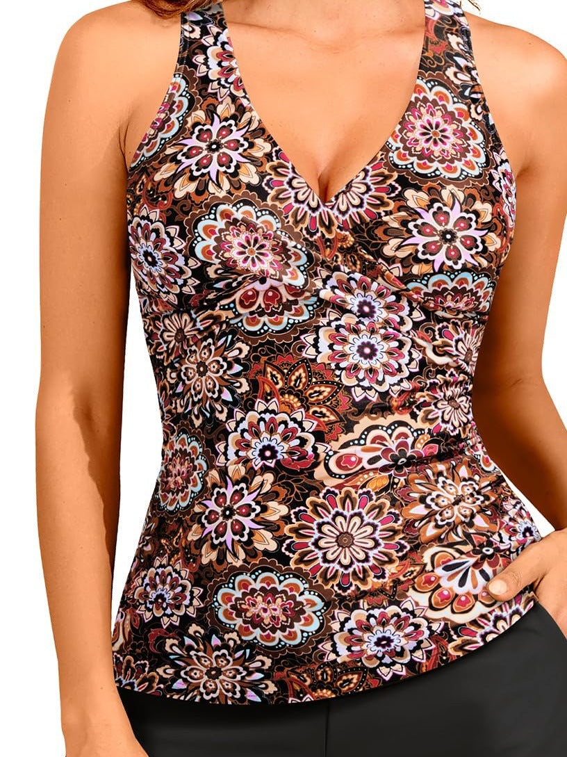 Women's Crisscross Tankini Swimsuit Top