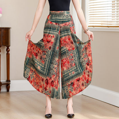 Women's cropped wide-leg pants