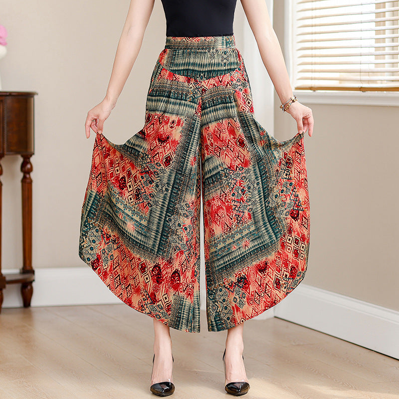 Women's cropped wide-leg pants